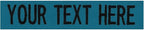 Custom Uniform Name Tapes Solid Colors. Made in The U.S.A. Ships Under 24 Hours. Teal Fabric, 3.5 Inch Sew on