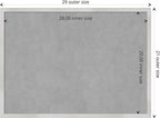 Amanti Art Silver Framed Magnetic Board 21x29 Medium Vision Board for use with Magnets, 100% Metal Sheet to Display Items as Office Decor or for Home Organization in mudroom, Kitchen or Kids Room