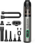 yoyoto Car Vacuum, Handheld Vacuum Cordless with 21000Pa Powerful Suction & 3 Modes, 4-in-1 Portable Hand Held Mini Vacuum Cleaner Rechargeable, Ultra Light for Car Home Office (Silver)