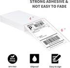 L LIKED 200 4x6 Thermal Labels Fanfold, Direct Thermal Shipping Labels - Perforated and Strong Adhesive