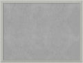 Amanti Art Silver Framed Magnetic Board 20x26 Medium Vision Board for use with Magnets, 100% Metal Sheet to Display Items as Office Decor or for Home Organization in mudroom, Kitchen or Kids Room