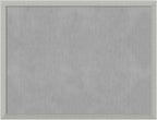 Amanti Art Silver Framed Magnetic Board 20x26 Medium Vision Board for use with Magnets, 100% Metal Sheet to Display Items as Office Decor or for Home Organization in mudroom, Kitchen or Kids Room