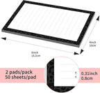 SXboxing Sticky Notes 4X6 Inches, 2 Pack Large Cute Self-Stick Pads, Bright Funny Memo Pads Easy to Stick for Home, Office Luxury Black Leopard