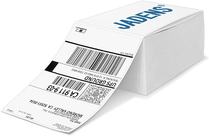 JADENS Thermal Labels, 500pcs 4×6 Shipping Labels