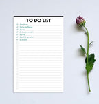 Nokingo To Do List Notepad - 5.5"x8.2", 50 Sheets, To Do Notebook with Check List Organizing, Tear Off, Simple Script, College Ruled To Do Planner for Daily Task