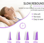 LYSIAN Ultra Soft Foam Earplugs Sleep-5 Pairs, 38dB Noise Cancelling Ear Plugs for Sleeping, Study, Shooting Range and Loud Sound Proof (Purple/White)