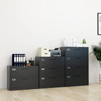 Fesbos Lateral File Cabinet with Lock, 2 Drawer Large Metal Filing Cabinet,Home Office Lockable Storage Cabinet for Hanging Files Letter/Legal/F4/A4 Size-Assembly Required
