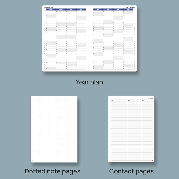 POPRUN 2026 Weekly Planner (A4 Size-8.25'' x 11.75''), 15-Minute Appointment Book (Jan 2026-Dec 2026) with Monthly Tabs, Inner Pockets, Pen Holder, PU Leather Softcover, 100GSM - Burgundy