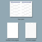 POPRUN 2026 Weekly Planner (A4 Size-8.25'' x 11.75''), 15-Minute Appointment Book (Jan 2026-Dec 2026) with Monthly Tabs, Inner Pockets, Pen Holder, PU Leather Softcover, 100GSM - Brown