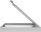 Saunders Metal Clipboard with Storage, Silver Dual Layer Nursing Clipboard Folio, Letter Size Paper Organizer, Steel Clip with Self Locking Latch, Form Holder for Office, School & Work - Made in USA
