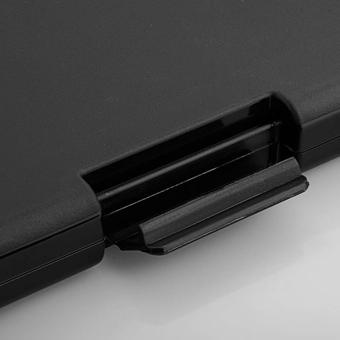 ZCZN Plastic A4 Form Storage Box Case, Black Clipboard Case, Suitable for School, Utility, Industrial Office, Medical Personnel, Set of 2