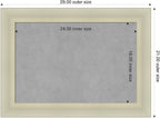 Amanti Art Silver Framed Magnetic Board 21x29 Medium Vision Board for use with Magnets, 100% Metal Sheet to Display Items as Office Decor or for Home Organization in mudroom, Kitchen or Kids Room