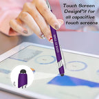 Zonon 12 Pcs Inspirational Pens Bulk Funny Ballpoint Pen with Stylus Tip Motivational Gifts for Valentine's Day Teacher Coworkers Nurse School Office Supplies(Pink Purple Colors,Boss Lady)