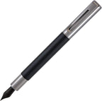 Monteverde USA Ritma Fountain Pen in Black – Broad Nib Bold JoWo Stainless Steel Refillable Ink Cartridge/Converter – Ideal for Executives & Artists