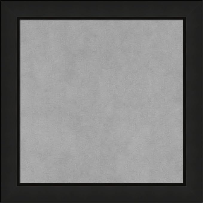 Amanti Art Black Framed Magnetic Board 19x19 Small Vision Board for use with Magnets, 100% Metal Sheet to Display Items as Office Decor or for Home Organization in mudroom, Kitchen or Kids Room