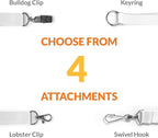Wristband Bros Custom Lanyards For ID Badges, Keys & More | Add Text & Logos | Choose Your Attachment | Bulk Quantities For Events