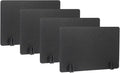 PATIKIL Desk Divider, 4 Set 24 x 16 Inch Acoustic Freestanding Desk Divider Desk Privacy Panel with 16 Pcs Support Feet for Library Office Workstation,Black