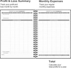 Heveboik Income & Expense Log Book - A5 Income and Expense Tracker for Small Business, Accounting Bookkeeping Tracking for Woman and Man, 5.8" x 8.3", Black