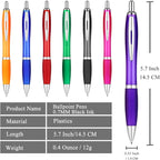 100 Pack Personalized Pens With Your Custom Logo Message - Customizable Gifts In Bulk -Custom Advertising Message - Party Favors
