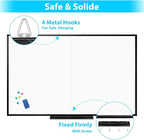 White Board Dry Erase 72x40, Large Magnetic Whiteboard Maxtek Dry Erase Boards for Wall, Aluminum Presentation Wall-Mounted Marker Board with a Long Pen Tray for School, Classroom, Office & Home