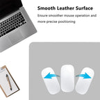 PU Leather Desk Pad Protector Gaming Mouse Pad Non Slip Desk Mat for Keyboard and Mouse Waterproof Desk Writing Pad for Office and Home Desk Accessories(Gray, 47.2 * 17.7)