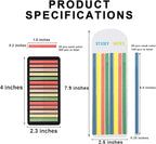 Potanro Sticky Tabs 2300 Pcs Translucent 10 Sheets Highlighter Book Tape Long Highlighting Sticky Tabs for Annotating Books, Aesthetic Office Suppliesbook for Annotating Books