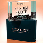 Custom Acrylic Sign Personalized, Custom Desk Name Plate, 18 Styles, (4"x6"), With Gift Box, USA Made by Acryluxe. (Holman)