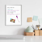VUSIGN Small Dry Erase Whiteboard, 11 x 14 Inches White Board for Students, Fridge, Locker, Mini Dry Erase Board, Aluminum Frame, 2 Pack