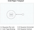 Engineering Graph Paper Pad - 17" x 11" Grid Paper for Engineering, Drafting, Blueprint Drawing, 25 Sheets/50 Pages 4x4 Blue Quad Rule by Better Office Products