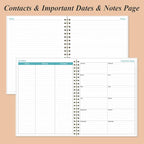 2026-2027 Planner - Weekly & Monthly Planner from January 2026 - June 2027, Planner 2026-2027 with Elastic Closure, Inner Pocket, 8.5" x 11", Rose Leaf