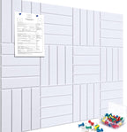 Cork Boards for Walls 48" x 36" Felt Board Alternative, 12 Pack Felt Wall Tiles Bulletin Board, Large Cork Board for Office Pin Board Tack Board Cork Boards
