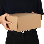 PHAREGE 8x8x4 inch Gift Shipping Boxes 6 Pack Brown, Tab Lock Tuck Top Mailing Boxes for Packaging Small Business, Small Cardboard Mailer Boxes for Wrapping Present
