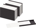 LLPT Magnetic Label Holder 2” x 1” 26 Packs C Channel 300g White Paper Cards Protective Film Strong Removable for Shelf White Board Toolbox Metal Wall Cabinet Drawer(MH21026)