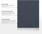 LUXPaper 8.5" x 11" Cardstock | Letter Size | Nautical Blue Linen | 100lb. Cover | 500 Qty
