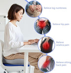 Seat Cushions for Office Chairs Wheelchair Cushion for Long Sitting Back Pain，Memory Foam Seat Car Computer Desk Chair Cushion，Coccyx Cushion for Tailbone Pain Relief Cushion Office Chair Butt Pillow