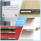 Eeoyu Magnetic Label Holders with Magnets Magnetic Data Card Holders with Clear Plastic Protectors for Metal Shelf, Whiteboard, Set of 30 (0.75 x 6 Inch)
