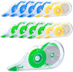 Jovanssen White Correction Tape, 12 Pack, 39.37 Feet Correction Tape for School And Office, writing supplies and correction supplies