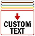 Custom Arrow Directional Sign, 18x24 Inches, Rust Free .063 Aluminum, Fade Resistant, Made in USA by My Sign Center