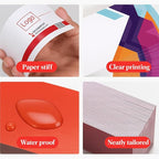 500Pcs Custom Business Cards Add Photo/Text/LOGO Personalized Business Cardsfor Small Business 300gsm Matte Paper Front & Back Sides Printed 3.5" x 2"
