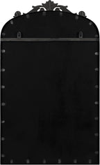 Kate and Laurel Arendahl Vintage Decorative Arched Pinboard; 19 x 31; Black; Framed Arch Ornate Bulletin Board for Unique Display; Organization; and Decor Options
