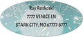 Made in USA Custom Return Address Stickers Labels Customized Mailing Label for Envelopes, Personalized Self Adhesive Flat Sheet Oval Labels