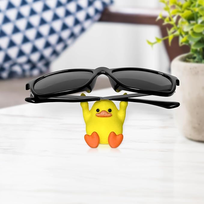Geiomoo Pen Holder Stand, Cute Eyeglass Organizers, Funny Desk Display Accessories for Office or Home Nightstand Decor (1 Pack)