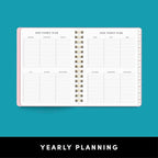 PAPERAGE 2026 Weekly & Monthly Planner, 12 Months (January 2026 - December 2026), 6.6 in x 8.1 in, Spiral Bound 2026 Planner with Weekly, Monthly & Yearly Views, Note Pages & Inner Pocket – Raspberry