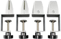 Sneeze Guard Support Clamp Partition Aluminum Adjustable Partition Clamp Acrylic Desk Divider Support Clamp Desk Shield Clamp Privacy Panel Clamp for Plexiglass Shield for Countertop Reception 4 Pack