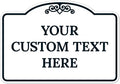 Custom Decorative Sign, Personalized Metal Sign for Driveway, Home, Airbnb, Door Plaque,White Background Black Border Sign, 7x10 Inches, ACM, Fade Resistant, Made in USA by Sigo Signs