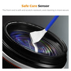 K&F CONCEPT 24mm Full Frame Sensor Cleaning Swab*10 + 20ml Sensor Cleaner, DSLR SLR Digital Camera CMOS and CCD Sensor Cleaning Swab Kits for Nikon Sony Canon Camera Clean