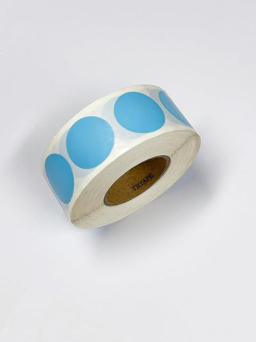 1 Inch Round Color Coding Labels, 1000 Dots Per Roll Sky Blue Color Coded Dot Stickers, Round Color Dot Labels for Organizing, Filing, and Storage