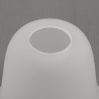 Eumyviv 3 Pack Bell Shaped Frosted Glass Lamp Shade Replacement with 1-5/8-inch Fitter Opening for Ceiling Fan Light Kit Wall Sconce Pendant Light Fixture A00046