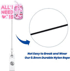 Pink Bow Soda Funny Nurse Badge Reel, Cute Coquette Soda Pop Retractable ID Card Badge Holder, Name Tag Badge Buddy for RN CNA LPN Nurse Nursing Student Doctor Social Workers, Nurses Gifts
