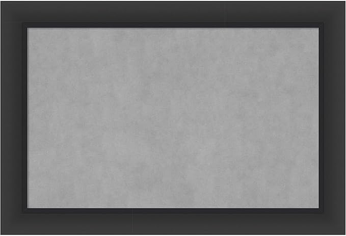 Amanti Art Black Framed Magnetic Board 25x37 Large Vision Board for use with Magnets, 100% Metal Sheet to Display Items as Office Decor or for Home Organization in mudroom, Kitchen or Kids Room